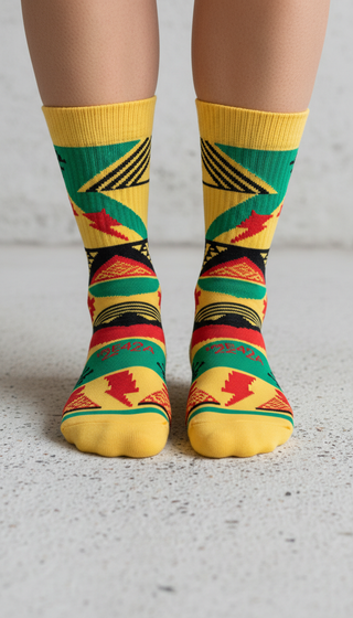 Cotton Blend Statement Socks