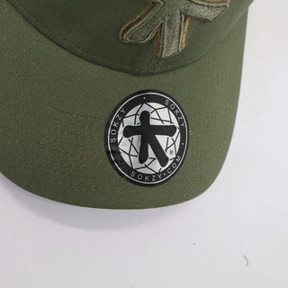 Khaki Green Sokzy Logo Baseball Cap